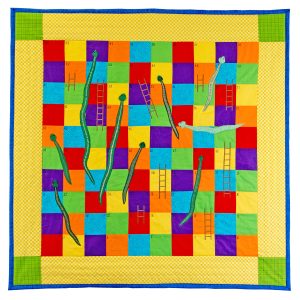 sew a snakes and ladders game